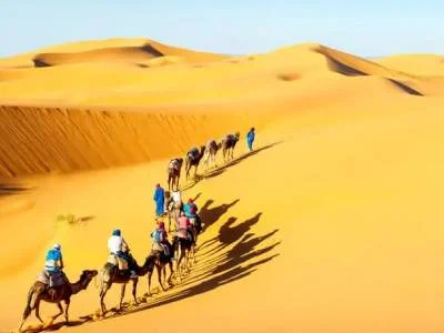 Camel safari at Sam